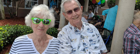 Lovely Senior Couple at Savannah Court of Brandon, Brandon, FL, 33510