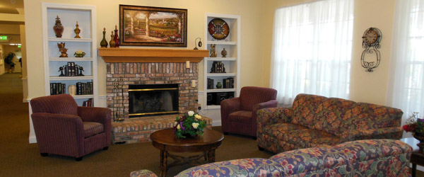 Community room at brandon fl senior living